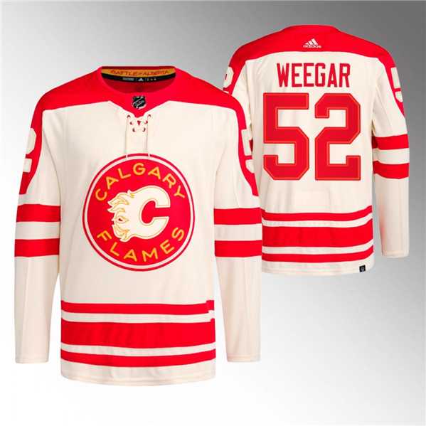 Men's Calgary Flames #52 MacKenzie Weegar 2023 Cream Classic Primegreen Stitched Jersey Dzhi,We sell and wholesale Men's Calgary Flames #52 MacKenzie Weegar 2023 Cream Classic Primegreen Stitched Jersey Dzhi on line form chian!